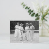 Tennis-Mode der 1920er Postkarte (Stehend Vorderseite)