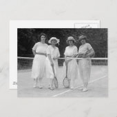 Tennis-Mode der 1920er Postkarte (Vorne/Hinten)