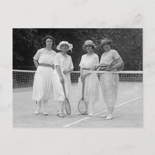 Tennis-Mode der 1920er Postkarte (Vorderseite)