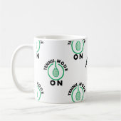 Tennis-Modus ON grün / weiß Kaffeetasse (Links)