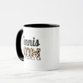 Tennis Mom Leopard Tasse (Vorderseite Links)