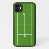 Tennis Monogram Case-Mate iPhone Hülle (Rückseite)