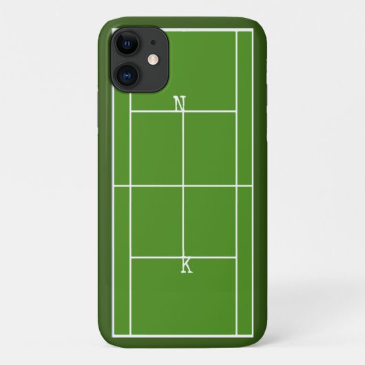 Tennis Monogram Case-Mate iPhone Hülle (Rückseite)