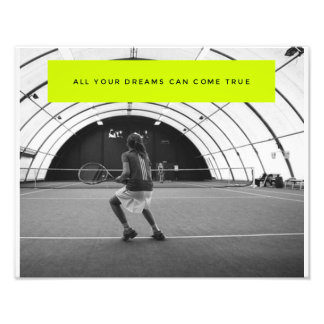 Tennis Motivierend Poster - Inspiration