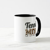 Tennis-Mutter Leopard Tasse (VorderseiteRechts)