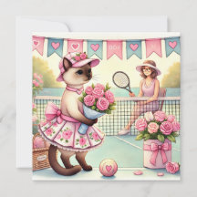 Tennis Muttertag für Katzenliebhaber