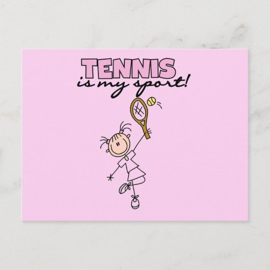 Tennis My Sport Tshirts und Geschenke Postkarte (Vorderseite)