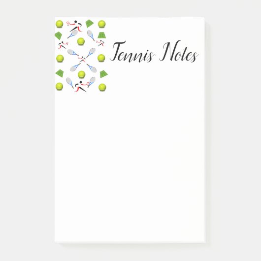Tennis nach dem Kauf Post-it Klebezettel (Vorderseite)