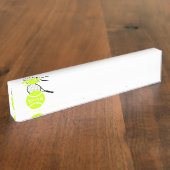 Tennis Namensplakette (Seite)