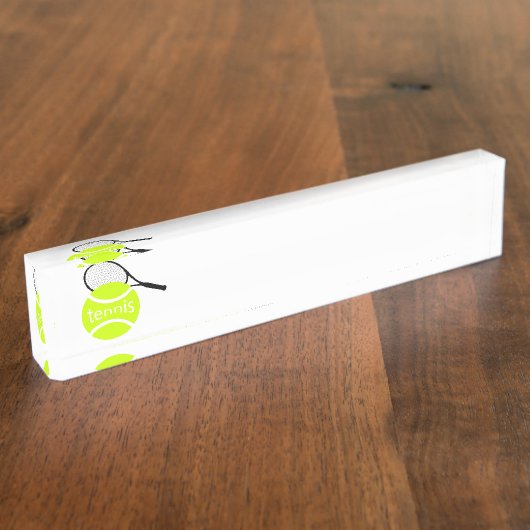 Tennis Namensplakette (Seite)