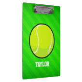 Tennis; Neon Green Stripes Klemmbrett (Rechts)