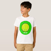 Tennis; Neon Green Stripes T-Shirt (Vorne ganz)