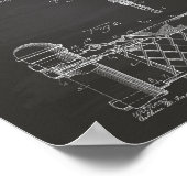 Tennis Net 1934 Kunstkhalkboard Poster (Ecke)