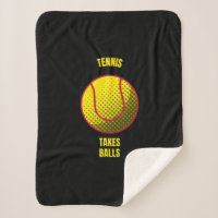 Tennis nimmt Bälle mit lustigen Tennisball-Sportar