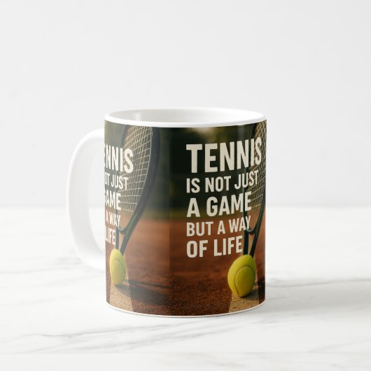 tennis, not just a game kaffeetasse (Vorderseite Links)