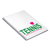 Tennis Notizblock (Rechte Seite)