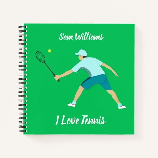 Tennis Notizblock (Vorderseite)
