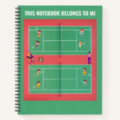 Tennis Notizblock (Vorderseite)