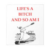 Tennis Notizblock (Vorderseite)