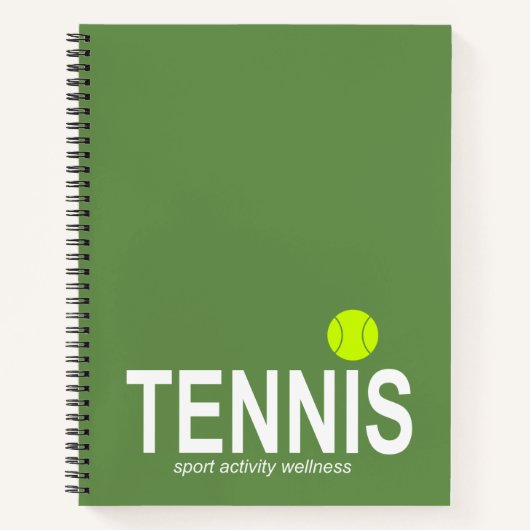 Tennis Notizblock (Vorderseite)