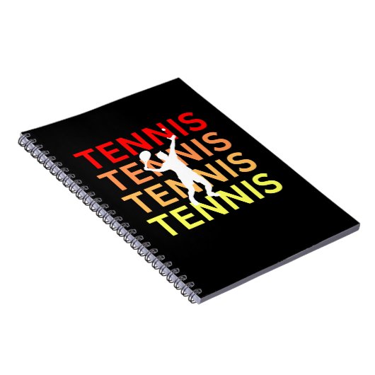 Tennis Notizblock (Rechte Seite)