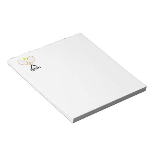 Tennis Notizblock (angewinkelt)