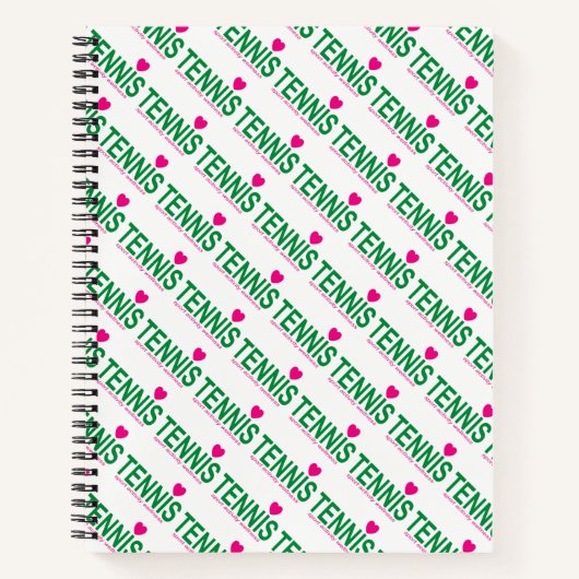 Tennis Notizbuch (Vorderseite)