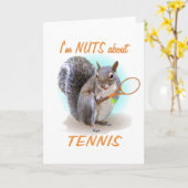 Tennis Nut Karte (Gelbe Blume)