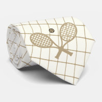 Tennis oder Racquetball auf Blue Karo Necktie