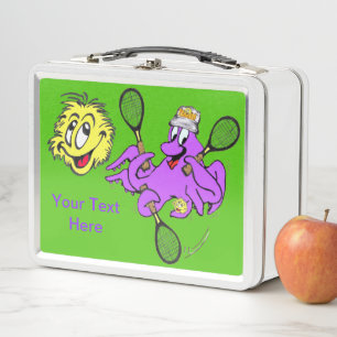 Tennis Oktopus Cartoon Lunchbox