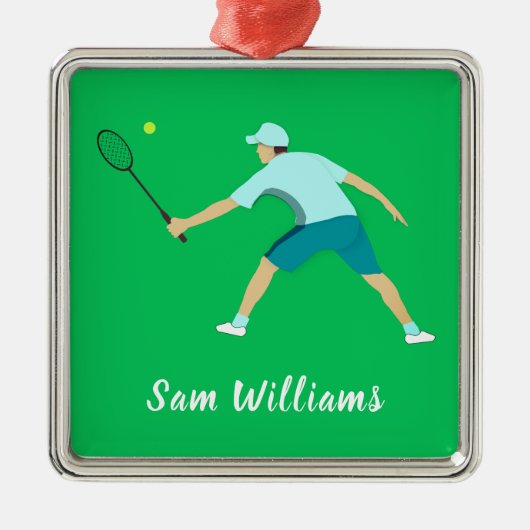 Tennis Ornament Aus Metall (Vorne)
