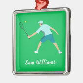 Tennis Ornament Aus Metall (Links)