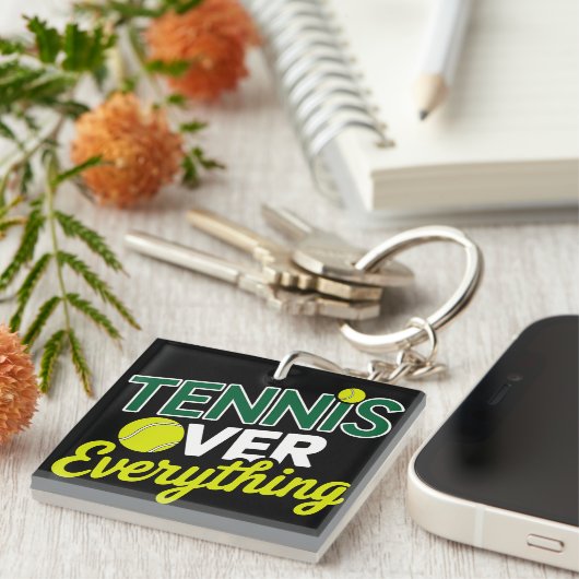 Tennis Over Everything Schlüsselanhänger (Vorderseite rechts)