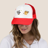 Tennis Panda & Lion Truckerkappe (Beispiel)