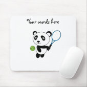 Tennis-Panda Mousepad (Mit Mouse)