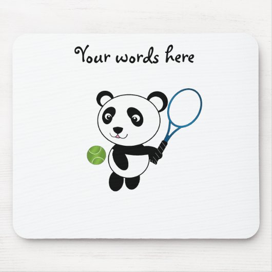 Tennis-Panda Mousepad (Vorne)