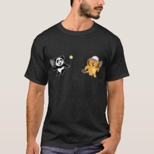 Tennis-Panda u. Löwe T-Shirt