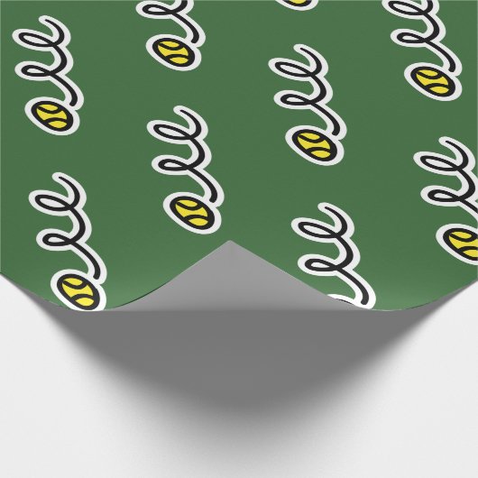 Tennis-Papier Geschenkpapier (Ecke)