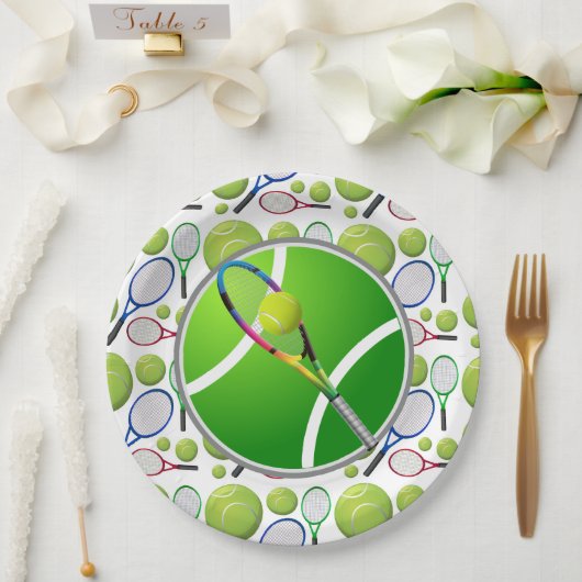 Tennis-Papierteller Pappteller (Hochzeit)