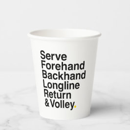 TENNIS PAPPBECHER