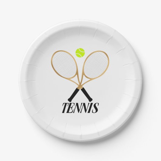 Tennis Pappteller (Vorderseite)