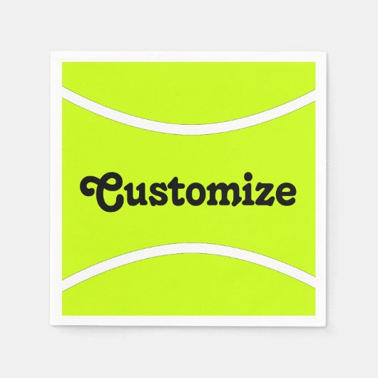 Tennis Party/Bankett Cocktail Cocktail Napkins Serviette (Vorderseite)