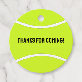 Tennis Party Benutzerdefinierter Text Personalisie Geschenkanhänger