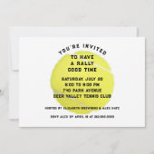 Tennis-Party Einladung (Vorderseite)