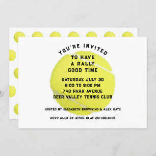 Tennis-Party Einladung