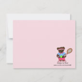 Tennis-Party Einladung (Rückseite)