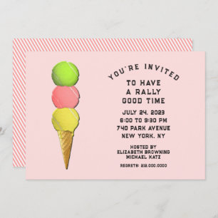 Tennis-Party Einladung