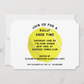 Tennis-Party Einladung (Vorderseite)