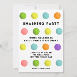 Tennis-Party Einladung