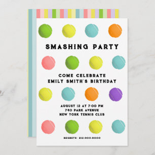 Tennis-Party Einladung